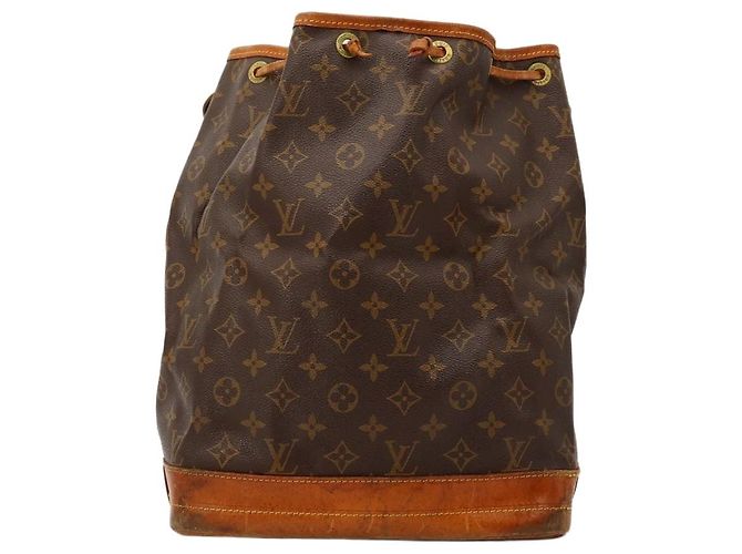 Louis Vuitton Monogram Noé Bolsa Bucket Marrom Monograma