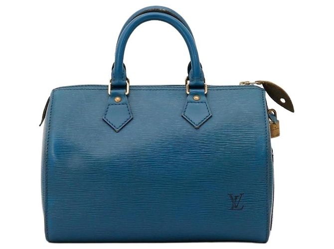 Louis Vuitton Speedy 25 Cuir Epi Bleu