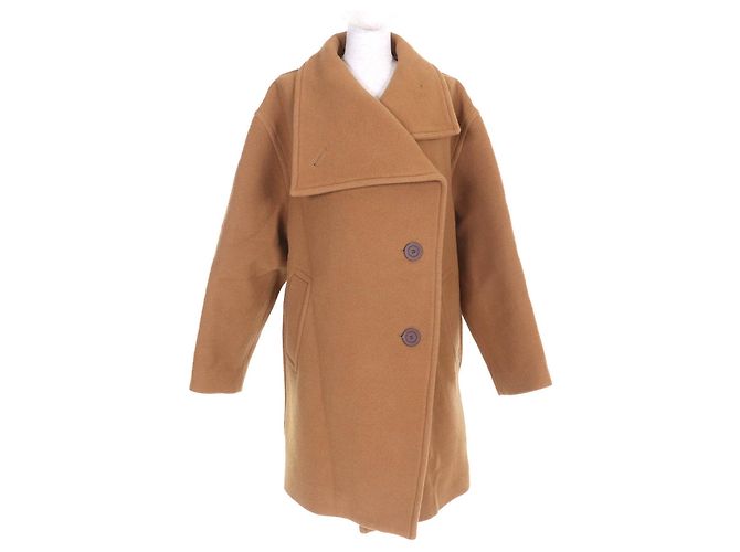 Wollmantel Acne Studios Braun