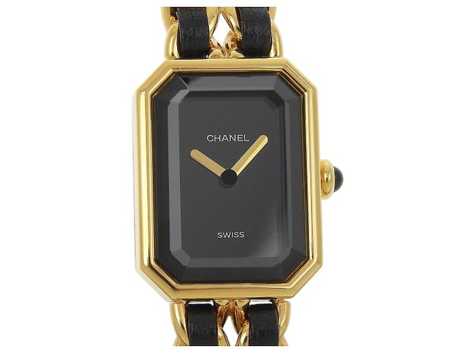 Relógio Chanel Première Caixa de Metal Preto