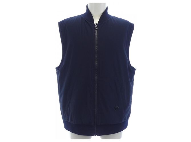 Chaleco de forro polar reversible Louis Vuitton Azul Naranja Azul marino