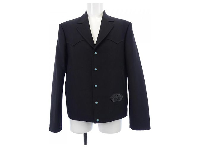Louis Vuitton Western Cut Wool Jacket Black