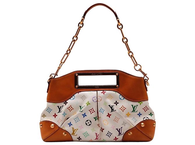 Louis Vuitton Monogram Multicolore White Leather Handbag Multiple colors