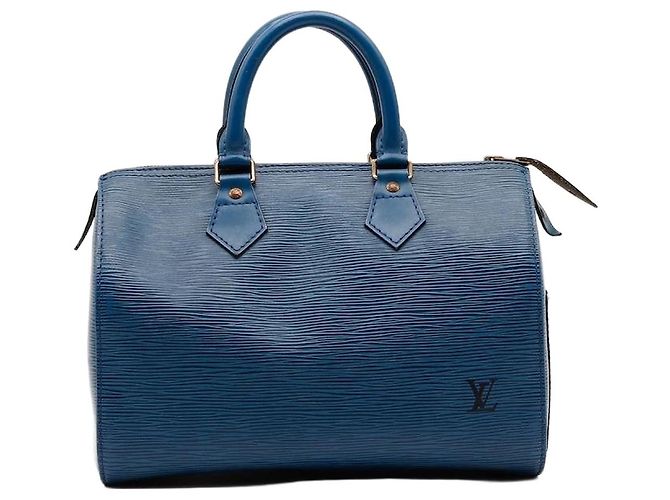 Louis Vuitton Speedy 25 Cuir Epi Bleu