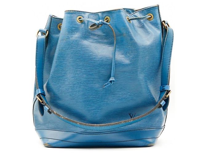 Louis Vuitton Bolsa Noé em Couro Epi Azul