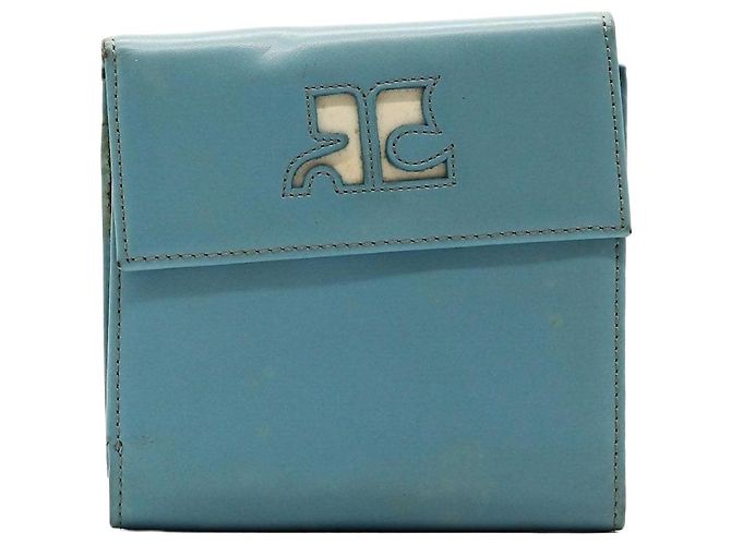 Courreges Courrèges Ledergeldbörse Blau