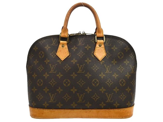Sac à main Louis Vuitton Alma Monogram Canvas PM Marron