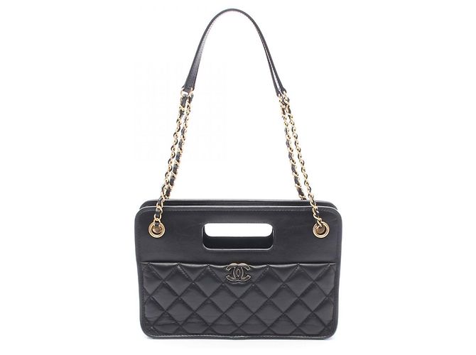 Bolsa de compras pequena Chanel Preto