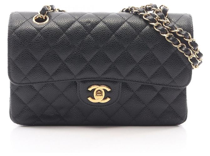Sac Chanel Matelassé Double Flap Noir