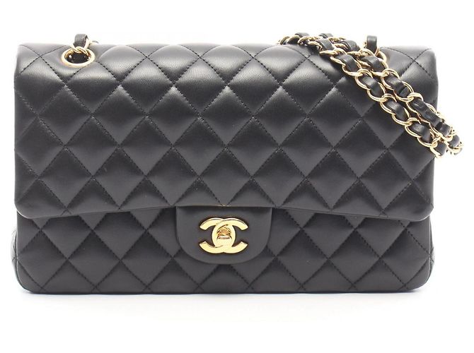 Borsa a tracolla Chanel Matelassé Double Flap Nero