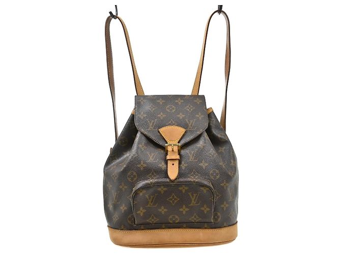 Louis Vuitton Montsouris Monogram Canvas MM Marrom