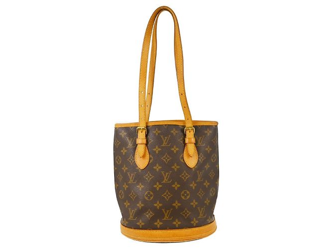 Louis Vuitton Bucket Monogram Canvas PM Brown