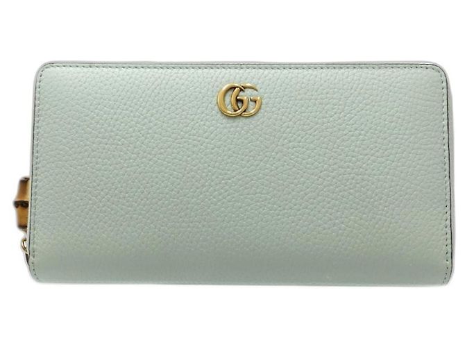 Cartera larga Gucci en verde pálido
