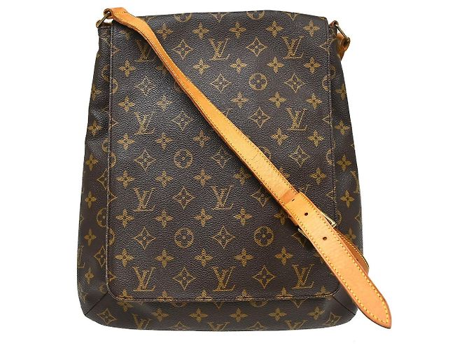 Borsa Musette Salsa Louis Vuitton in Canvas Monogram GM Marrone