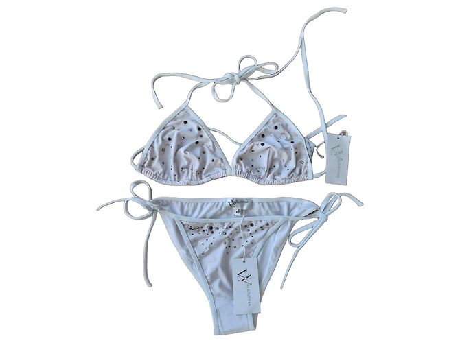 Autre Marque Conjunto Bikini Triángulo Valentina CHAYNA Blanco