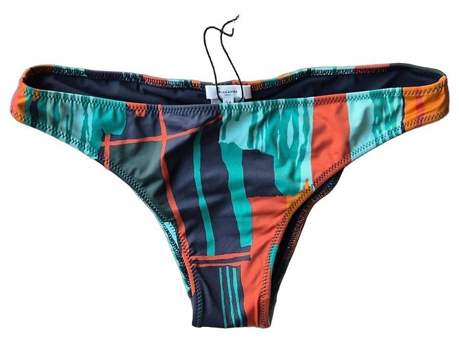 Roseanna Gallery Printed Bikini Bottoms Black Multiple colors Green Orange