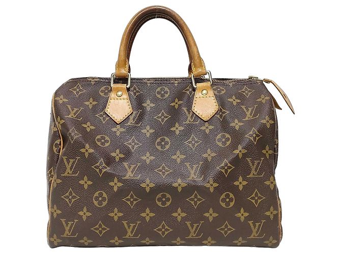 Sac à main Louis Vuitton Speedy Monogram Canvas 30 Marron