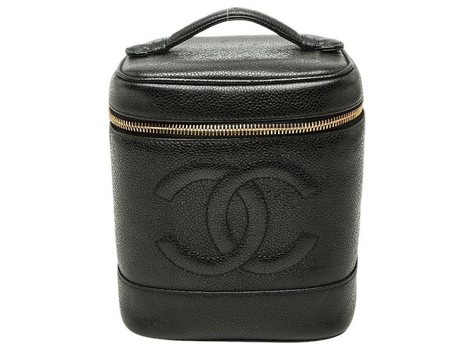 Borsa Vanity Chanel Coco Mark in nero