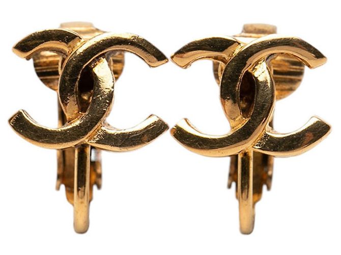 Orecchini a clip Coco Mark placcati oro Chanel D'oro
