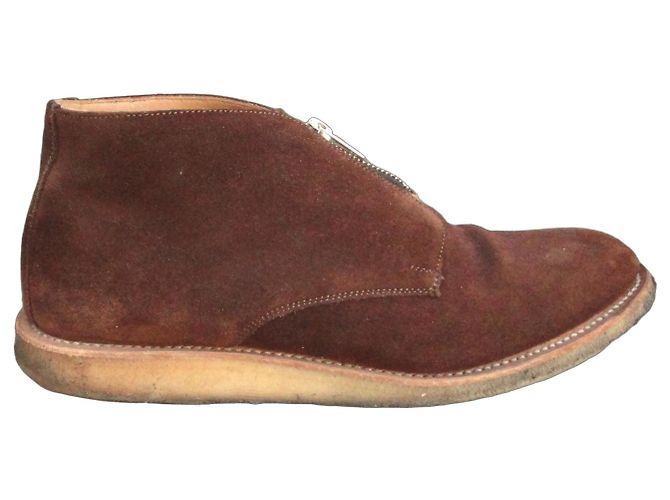 Autre Marque Solovair x YMC Brown Suede Ankle Boots