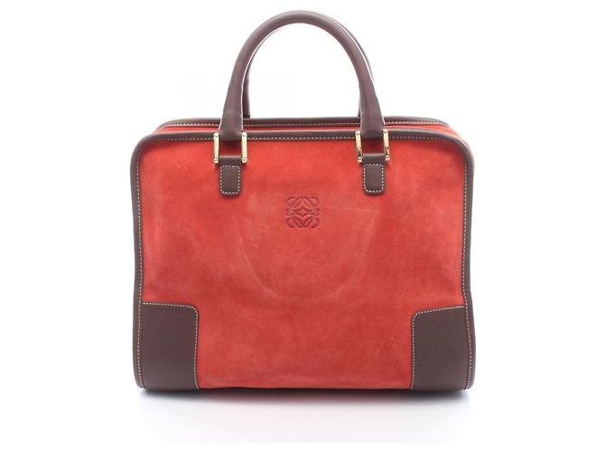 Sac à main Loewe Amazona 32 Marron Rouge