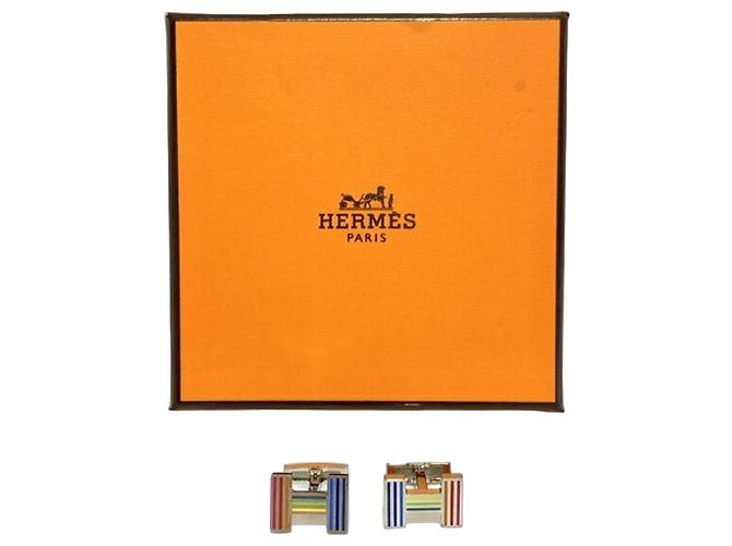 Hermès Abotoaduras HERMES em prata