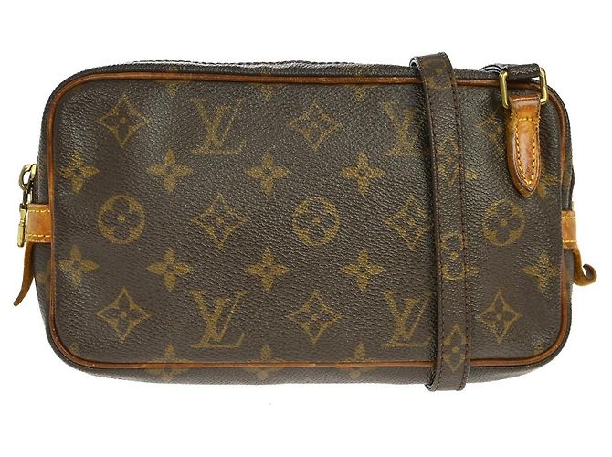 Louis Vuitton Pochette Marly Bandouliere Monogram Canvas medium Castaño