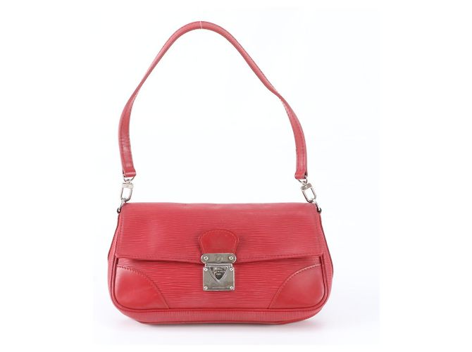 Borsa a tracolla Louis Vuitton Epi Pochette Segur in pelle Rosso