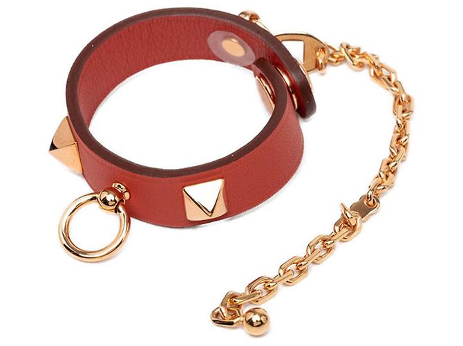 Hermès Portaguanti Hermes Rival Rosso 