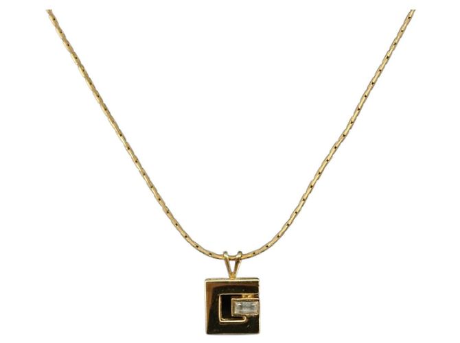 Collar GIVENCHY metal Gold Auth SW2367 Dorado