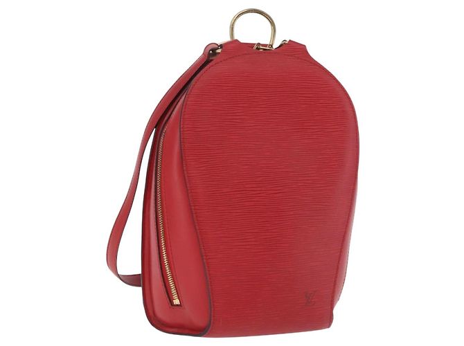 LOUIS VUITTON Epi Mabillon Backpack Castilian Red M52237 LV Auth 187537