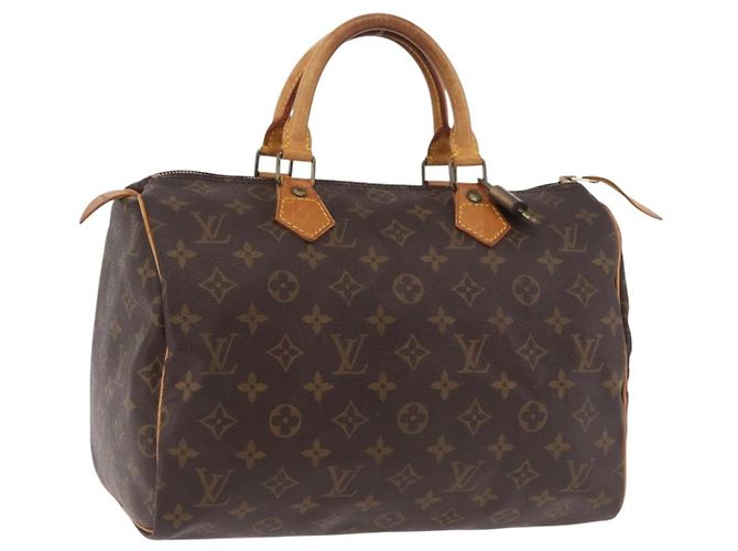 LOUIS VUITTON Bolsa Monogram Speedy 30 M41526 LV Auth 186218A Monograma