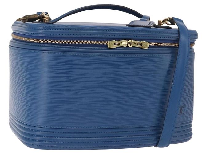 Bolsa LOUIS VUITTON Epi Nice 2way Toledo Blue M48015 LV Auth 185939SV Azul