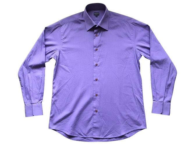 Kenzo Homme Camisa de algodão roxa Roxo