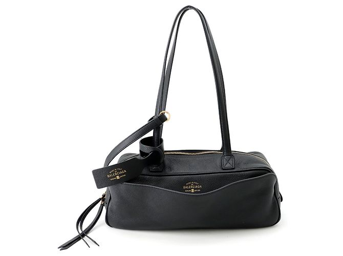 Borsa a spalla in pelle nera Balenciaga Nero