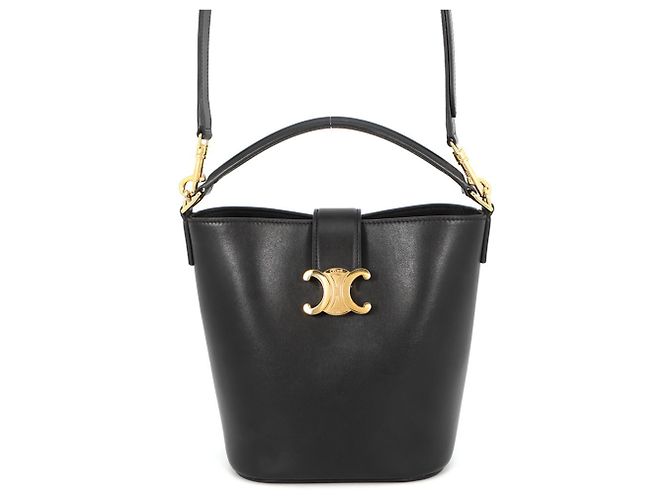 Céline Borsa a secchiello Celine Triomphe Small Louise Nero 