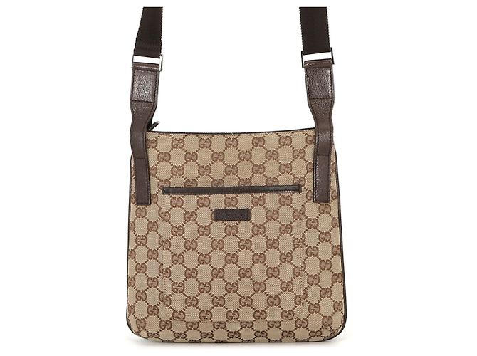 Sac à bandoulière Gucci beige et marron