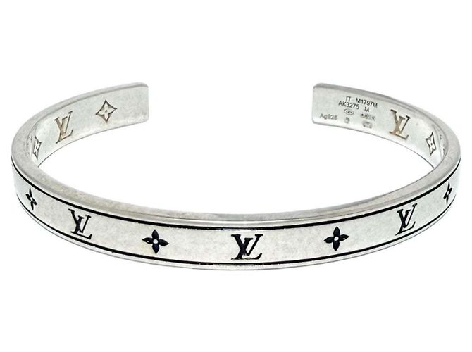 Louis Vuitton Silver 925 Charm Bracelet Silvery