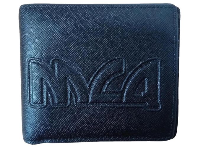 Alexander Mcqueen MCQ Black Leather Bifold Wallet