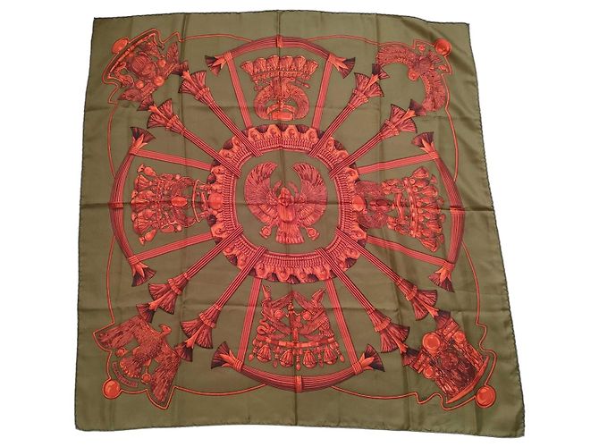Hermès Hermes Carré 90 Seta multicolore 90 x 90