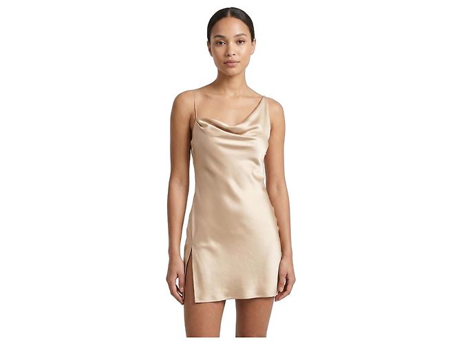 Autre Marque Vestido mini Ninfa dorado Multicolor