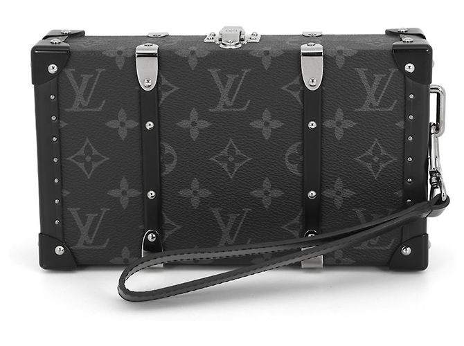 Bolsa Clutch Louis Vuitton Monogram Eclipse Wallet Trunk Preto