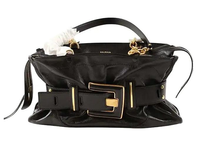 Balmain Borsa a tracolla nera Nero 