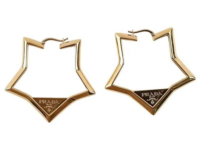 Prada Orecchini dorati D'oro 