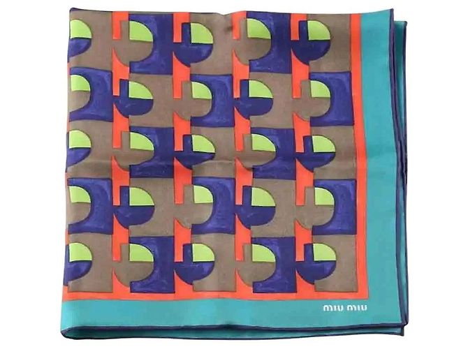 Miu Miu Carré multicolore 
