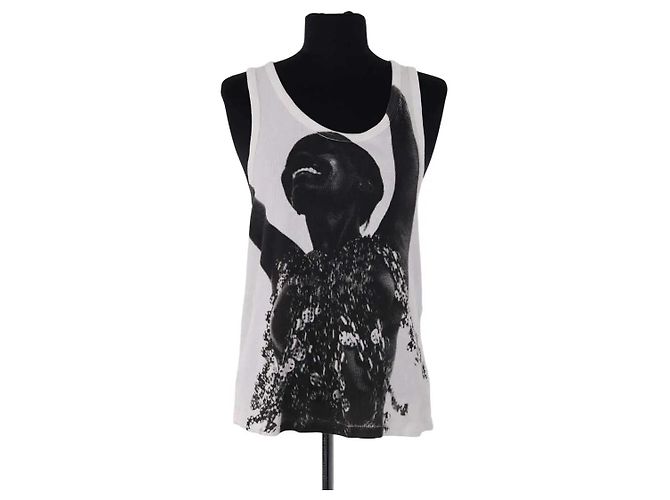 Paco Rabanne Top blanco sin mangas