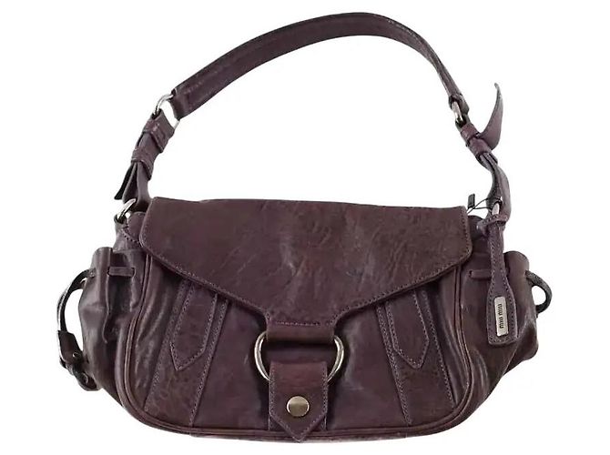 Miu Miu Bolsa de ombro roxa Roxo