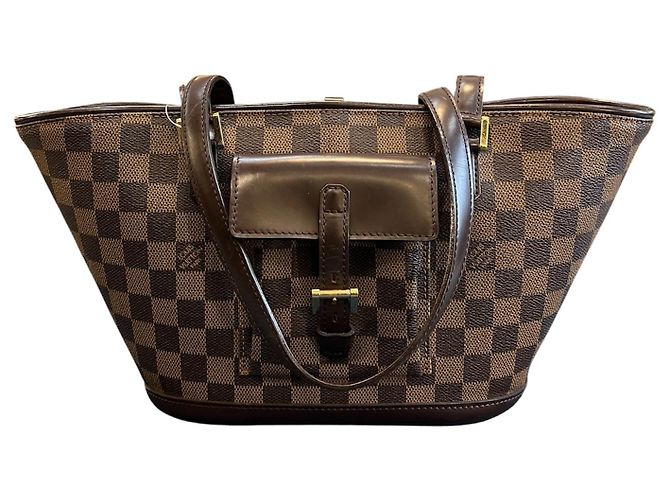 2003 Louis Vuitton Damier Ebene Manosque PM Handbag