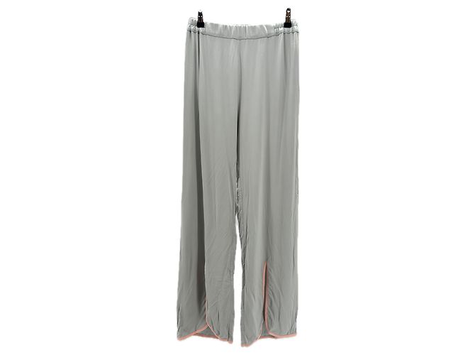Autre Marque Calça cinza com detalhe rosa