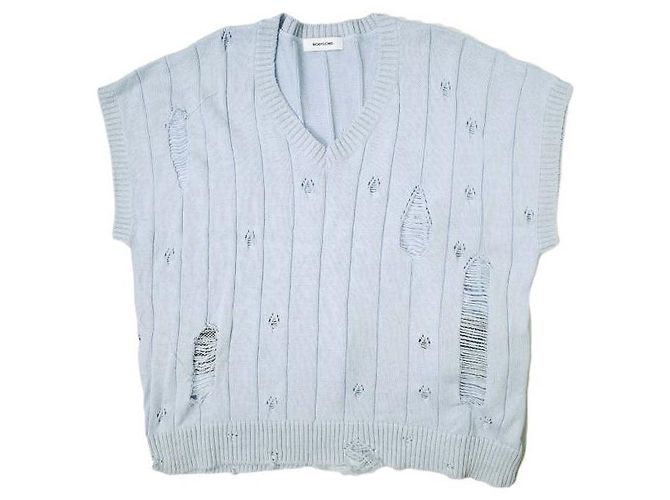 Autre Marque Gilet in maglia di cotone BODYSONG. BUBBLEGUM DAMAGE V Blu
